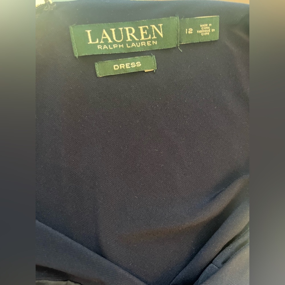 Ralph Lauren Yuko Tafetta skirt cocktail sleeveless dress size 12. - Picture 4 of 4